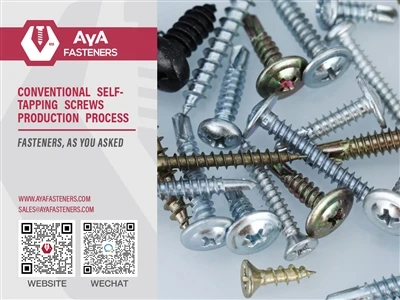 AYA FASTENERS Vodič|Konvencionalni proces proizvodnje samoreznih vijaka